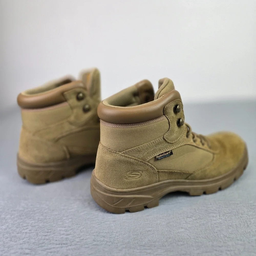 Skechers Tactical Waterproof Work Boots Mens US 12 Coyote Brown EH SR HydroGuard